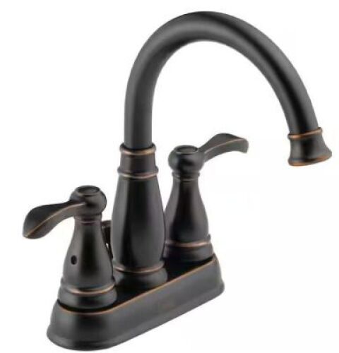 Delta&nbsp;Porter 4 in. Centerset 2-Handle Bathroom Faucet in Oil Rubbed Bronze