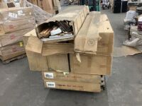 Lot of (2) Oak Table Tops, (2) Oak Wardrobe Parts, & (2) Bed Rails