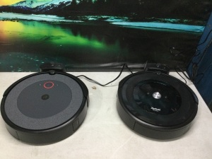 Lot of (2) iRobot Roomba Vacuums, Both Work but Do Not Charge