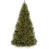 7.5' Pre-Lit Artificial Spruce Christmas Tree w/ Foldable Metal Base