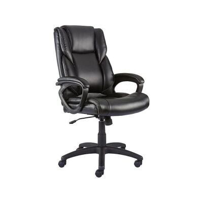 Staples Kelburne Luxura Ergonomic Faux Leather Swivel Executive Chair