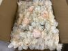 Light Champagne 23.6 in. x 15.7 in. Artificial Floral Wall Panel Silk Rose Backdrop Decor, 6-Pieces - 3