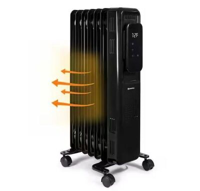 Comfort Zone 1500-Watt Electric Oil-Filled Space Heater with Digital Display