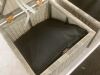 Set of 2 Wicker Ottomans, Multipurpose w/ Removable Cushions, Steel Frame - 2