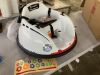 6V Kids Ride On Bumper Car Toy w/ Remote, Harness, Lights, 360 Degree Spin
