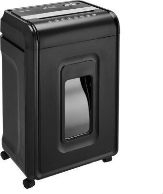 Amazon Basics 24 Sheet Cross Cut Paper, CD and Credit Card Home Office Shredder with Pullout Basket