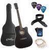 41-inch Beginner Cutaway Acoustic Guitar Bundle