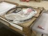 Round Tempered Glass Coffee Table w/ Steel Frame - 36in - 2