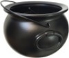 Lot of (6) Plastic 8" Black Cauldrons - NEW