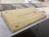 44in Modern Industrial Rectangular Wood Grain Coffee Table w/ Metal Frame - 2