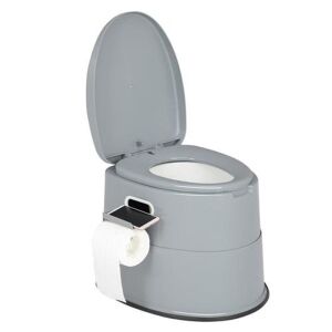 VINGLI Portable Toilet with Detachable Inner Bucket & Removable Paper Holder