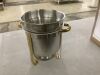 7.4Qt Gold Stainless Steel Full Size Round Mid-Range Soup Chafer - 3