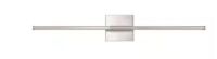 JONATHAN Y&nbsp;Makena 28 in. 1-Light Nickel Metal Dimmable Integrated LED Metal Wall Sconce
