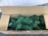 Set of 2 Pre-Lit Pathway Christmas Trees w/ Pine Cones, Timer - 24.5in - 2