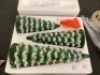 Set of 3 Pre-Lit Ceramic Tabletop Christmas Trees - 2
