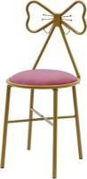 Small Lightweight Dressing Chair with Butterfly Bow Tie and Velvet Cushion&nbsp;