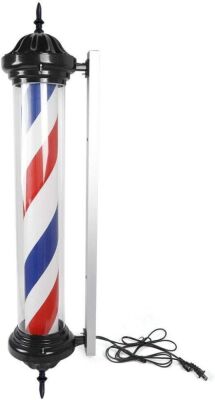 40inch LED Rotating Barber Pole - Dent in Wall Mount Bracket