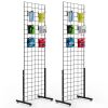 6' x 2' Wire Grid Panel Tower with T-Base, 2 Pack 