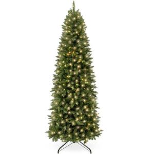 6' Prelit Spruce Pencil Christmas Tree w/ Incandescent Lights