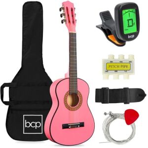 Kids Acoustic Guitar Beginner Starter Kit w/ Carrying Case - 30in