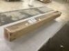 Square Solar LED Lighted Patio Umbrella w/ Faux Wood Texture - 9ft - 2