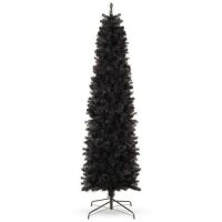 4.5' Black Artificial Pencil Holiday Christmas Tree