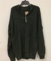 RedHead Quarter-Zip Fatigue Long-Sleeve Sweater Men's LT, Appears New, Sold As-is