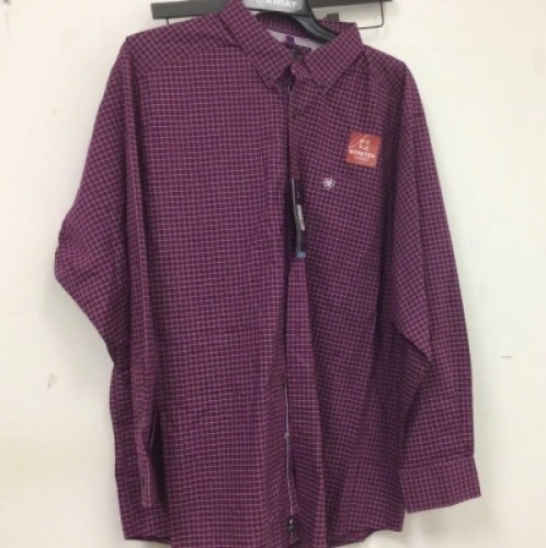 Ariat Pro Series Icedale Stretch Button-Down Long-Sleeve Shirt Men's 2XL, Appears New, Sold As-is