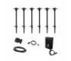 Hampton Bay&nbsp;552 Lumen Low Voltage Integrated LED Black Outdoor Landscape Path Light Kit, 6-Pack