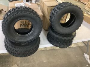  Set of 4 All Terrain ATV UTV Tires 19x7.00-8 Front & 18x9.50-8 Rear Mud Tires 4PR Tubeless 