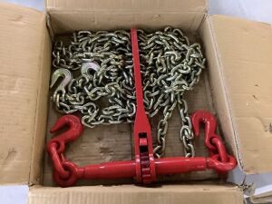 Chain and Binder Kit Ratchet Load Binder 5/16"-3/8", 20ft Chains 