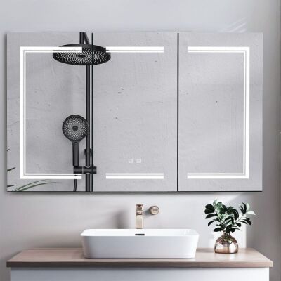  48" x 28" LED Mirror Medicine Cabinet 