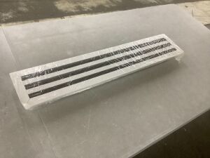 Linear Slot Diffuser Register Cover - Bent Corner 