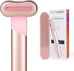 4-in-1 Red & Blue Light Skincare Wand - Facial Rejuvenation Device