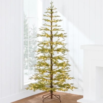 Pre-Lit Sparse Christmas Tree w/ 2-in-1 LED Lights, Cordless Connection -7.5ft