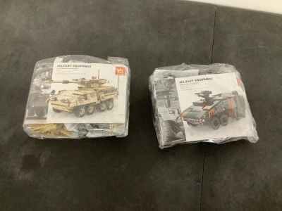 M1128 Mobile Gun System Boxer Armored Vehicle 896pcs Building Block Model