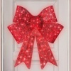 Pre-Lit Large Christmas Bow Decoration, Holiday Decor w/ 8 Functions -36in