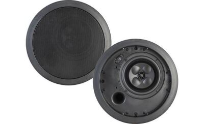 Klipsch 6-1/2" Commercial In-Ceiling Speakers, Black, Set of 2