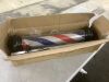 40" LED Rotating Barber Pole - Inside Piece Dented