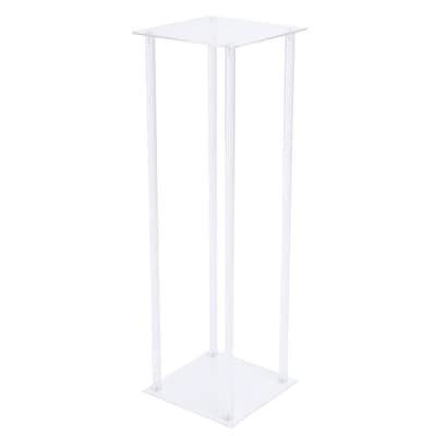 31-Inches H x 9.8-Inches W 9.8-in W Transparent Acrylic Column