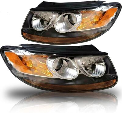 Headlight Pair for 07-12 Hyundai Santa Fe