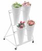 2-tier Flower Display Stand with 4 Buckets