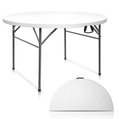 VINGLI 48 Round Plastic Folding Table 