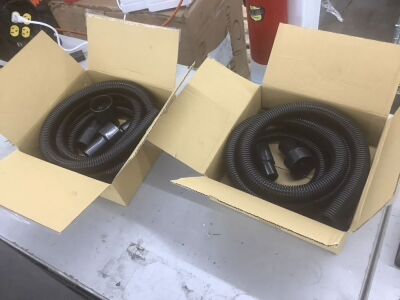 Lot of (2) WEN DCA020 1.25-Inch by 10-Foot Dust Hose Kit with Fittings and Reducers