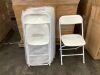 Plastic Folding Chairs, 10 Pack 