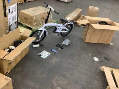Lot of (2) Folding Bikes & (1) Small Bike - Unknown if Complete 