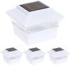 GreenLighting 4 Pack Standard #1 Fence Post Cap Solar Powered Outdoor LED Lights for 4x4 PVC/Vinyl Posts 