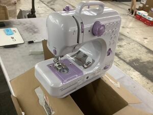 6V Portable Foot Pedal Sewing Machine w/ 12 Stitch Patterns