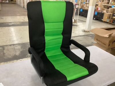 Gaming Floor Chair w/ 360-Degree Swivel, Armrest, Adjustable Backrest