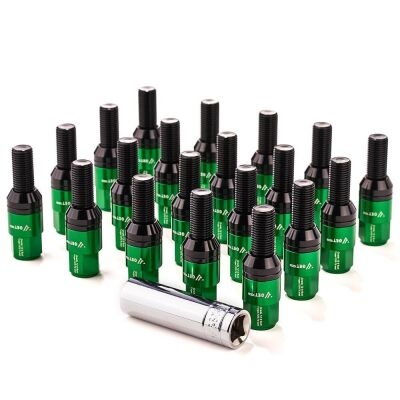 20PCS M14x1.5 Wheel Lug Bolts with 28mm Shank Length Ball Seat, Compatible A3 A4 A6 A8 S4 S6 S8 TT Jetta Allroad VW Quattro Golf Tiguan Passat and Most Ben.Z